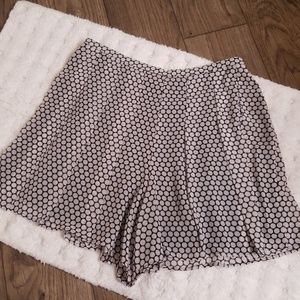 Michael Kors Pleated Gorgette Dress Shorts